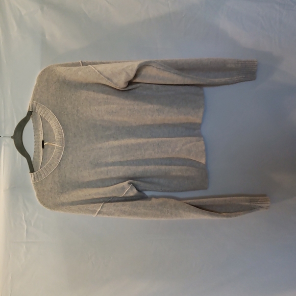 Free People Sweaters - Free People Talk All Night Cashmere Sweater Light Grey Size M